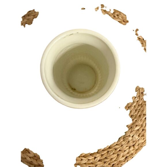 🟢Vintage Milk Glass Cylinder Jar Vase with Hobnail Pattern - Picture 6 of 8